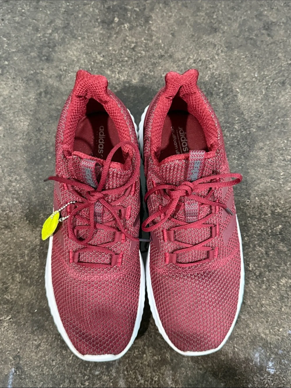 ADIDAS Kaptir X Cloud Foam Maroon Running Sneakers Men’s Size 12